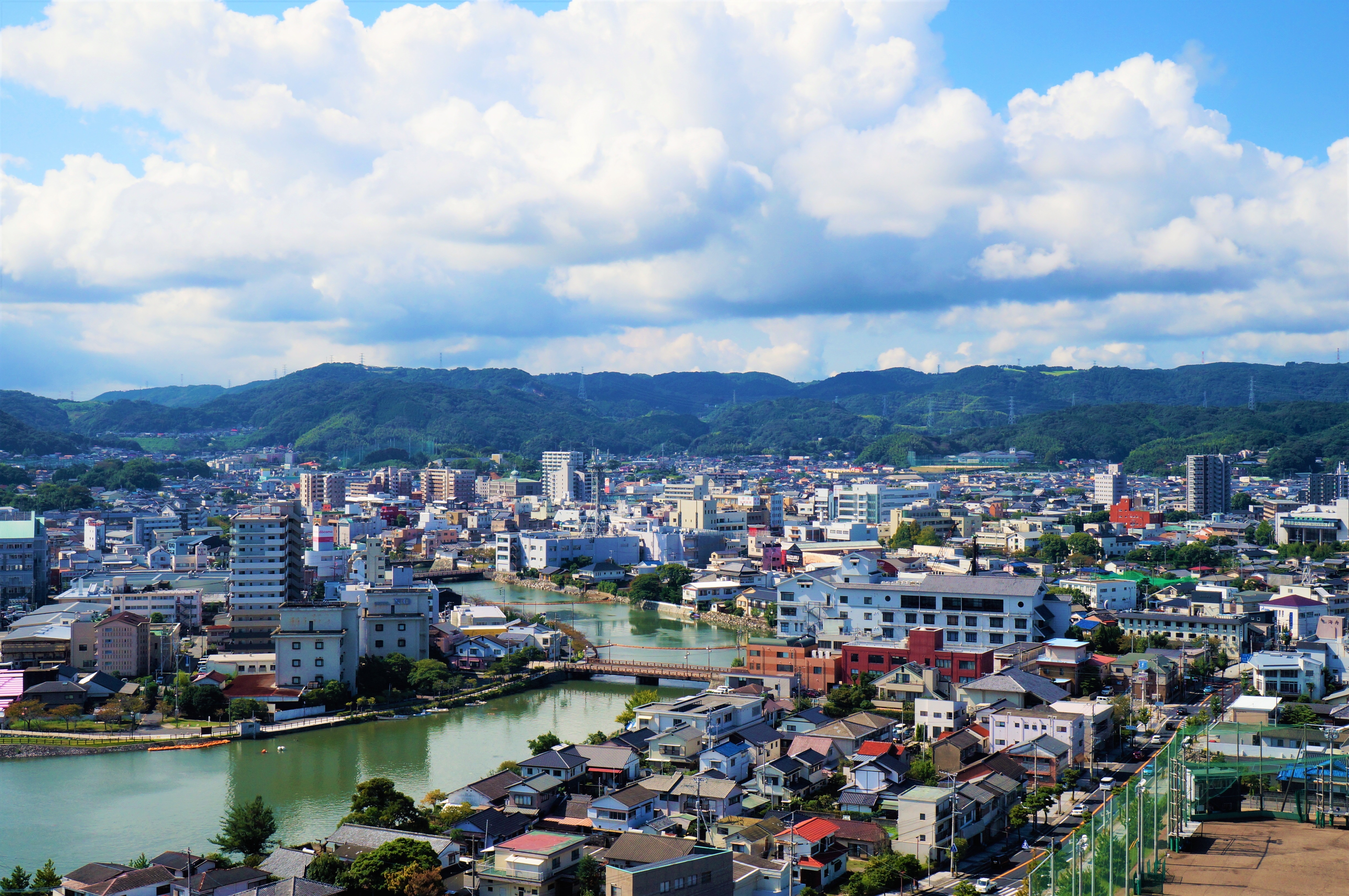 佐賀県唐津市の町並み